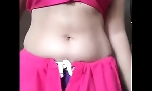 Desi saree girl akin to perishable pussy nd boobs