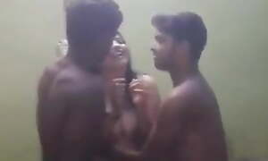 Desi village boys dance with callgirl