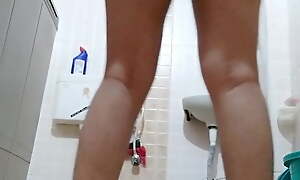 Phat Ass Indian Girl Squatting Naked in The Bathroom