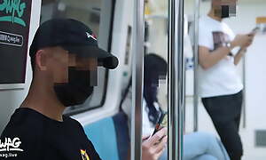 MRT-0008 - ladylena - Sex with my boyfriend in the MRT