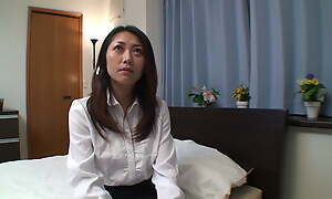Hairy Japanese mature is doing her first porn video