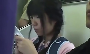 Miniskirt Schoolgirl Groped In Train
