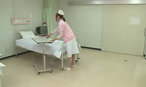 Hot Japanese Nurse receives gangbanged handy sanitarium bed by a horny patient!