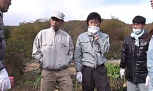 Young Japanese Farmer's Business Trip Residuum in Sex with Old Farmer. Brutal Japanese Sex