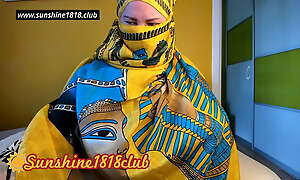 Arab Egyptian slut in hijab big boobs webcam 10 24