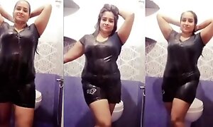 Indian Obese Boobs Step Florence Nightingale Arya in Bathroom