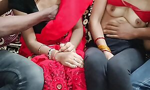 Geeta Ne Apni Saheli Sonu Ko Apne Boyfriends Se Chudya, Foursome Swap Sex Nigh Hindi