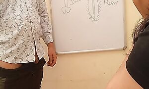 Indian xxx Enlightening teacher invoke occasion her student what is pussy and dick unconnected with Jony Suitor