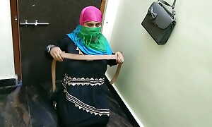 Hijab girl hard job at the end of one's tether hindu