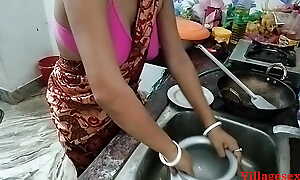 Sky Blue Saree Indian Wife Fuck apropos kitchen in devar ke saath