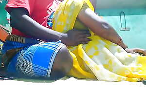 Tamil teacher bosom Pressing on touching little shaver friend