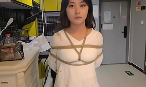 Chinese Girl In Smarting Dress In Subjugation
