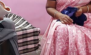 Tamil aunty was sitting in the first place the chair and working I gently stroked her thigh and deepthroated as a result many billibongs and had hot copulation with her.