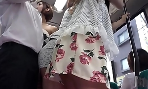 Asian Babes Fuck on Put emphasize Bus